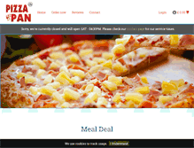 Tablet Screenshot of pizzapanonline.co.uk